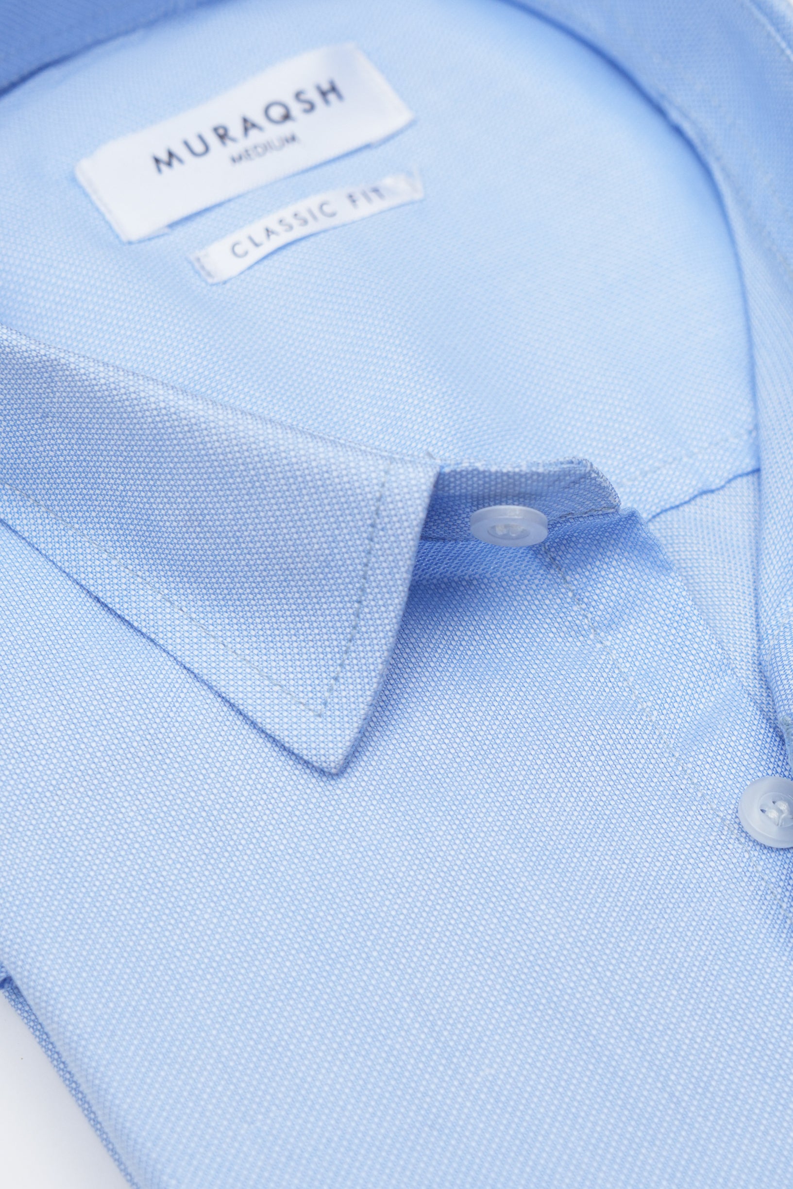 Blue Textured Formal Shirt - Men