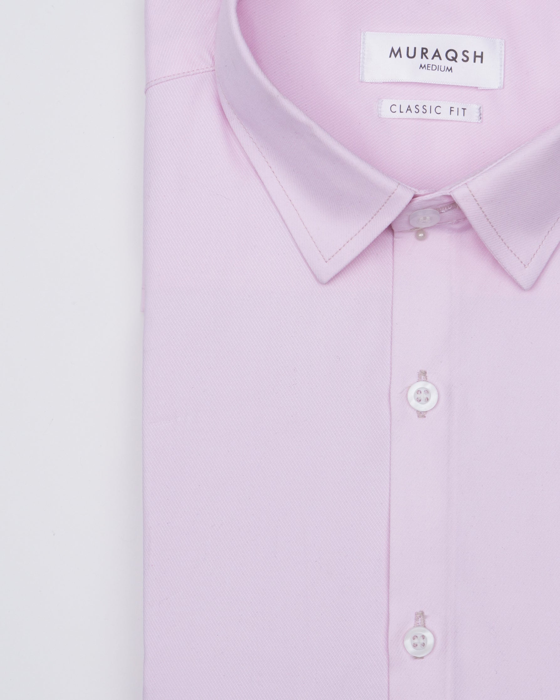 Tea Pink Textured Formal Shirt - Men