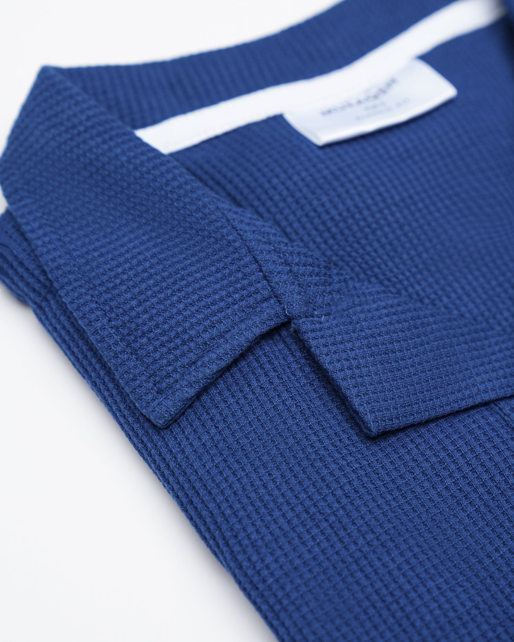 Waffle Royal Blue Revere Polo