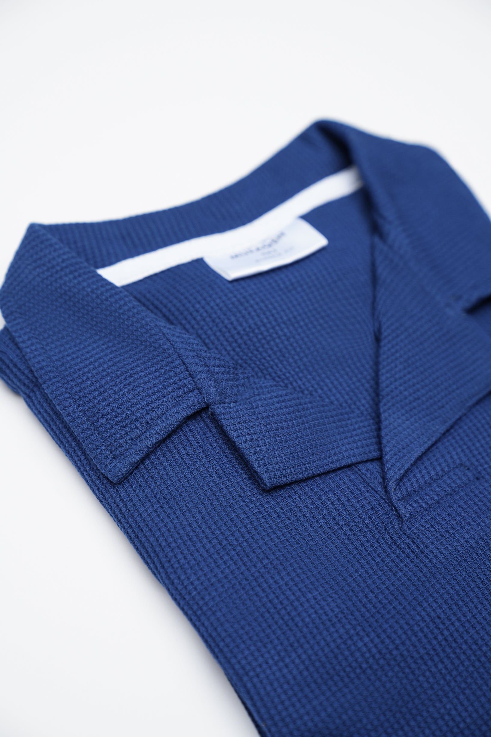 Waffle Royal Blue Revere Polo