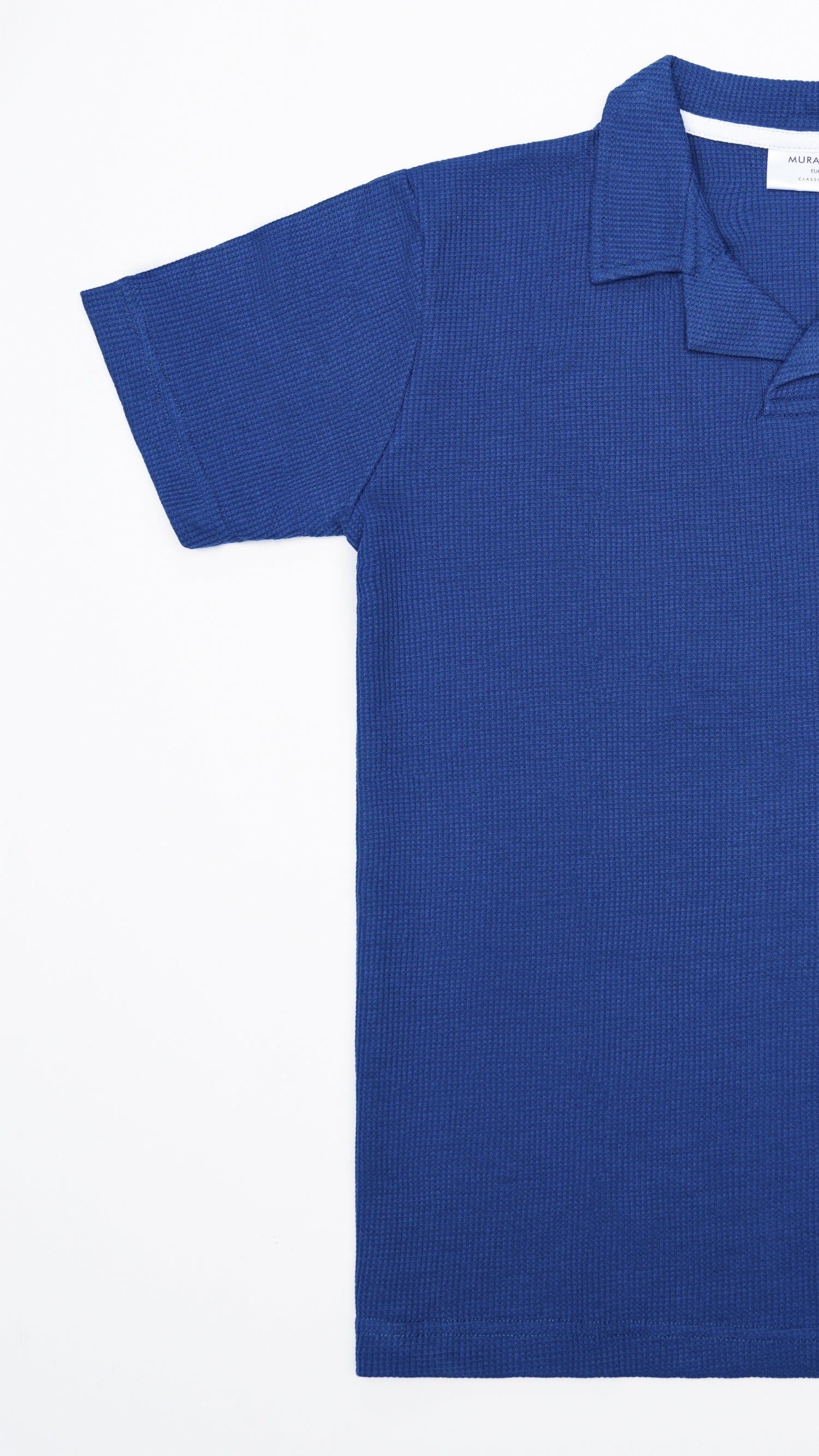 Waffle Royal Blue Revere Polo