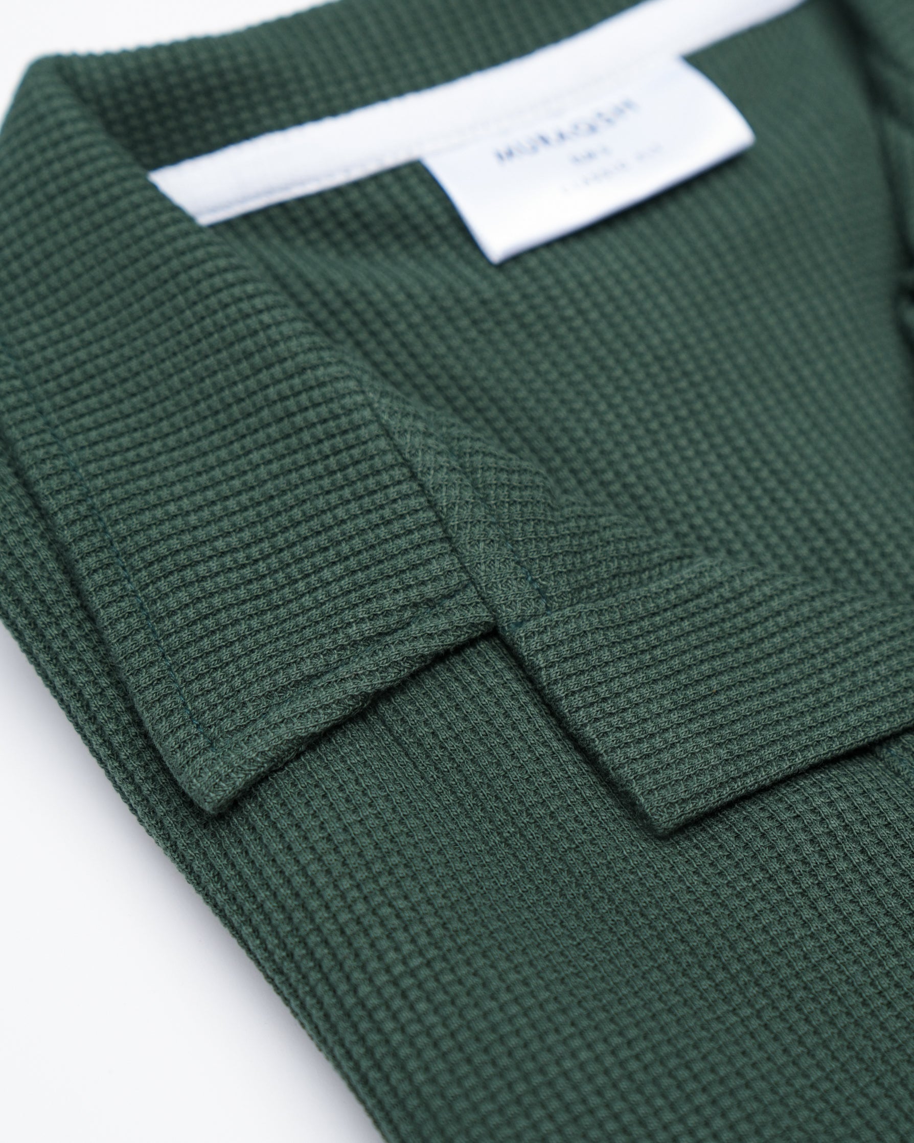 Waffle Bottle Green Revere Polo