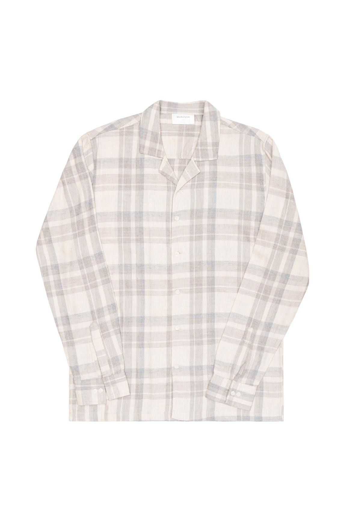 Off White Flannel Revere Shirt - Men