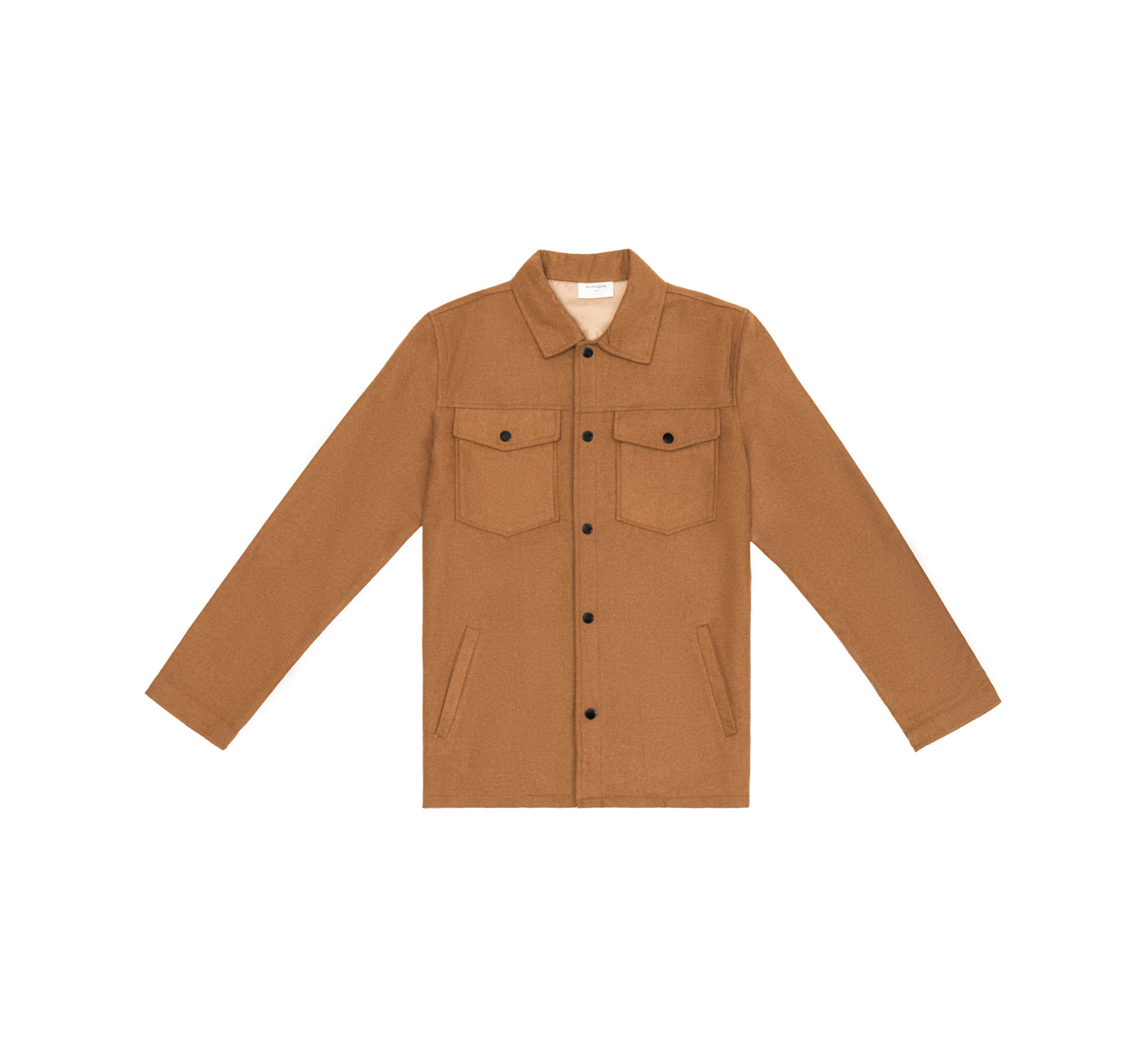 Camel Wool Coat - Men