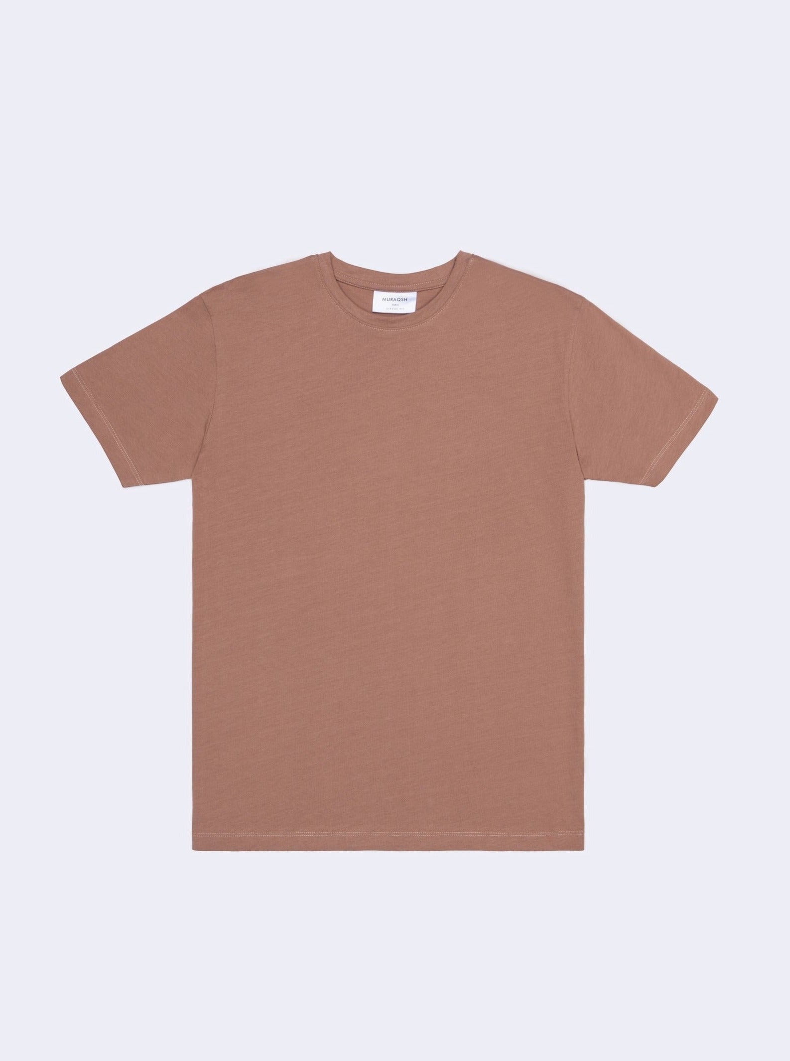 Pack of 3 Basic T-Shirts - Sky Blue, Olive Green & Peach