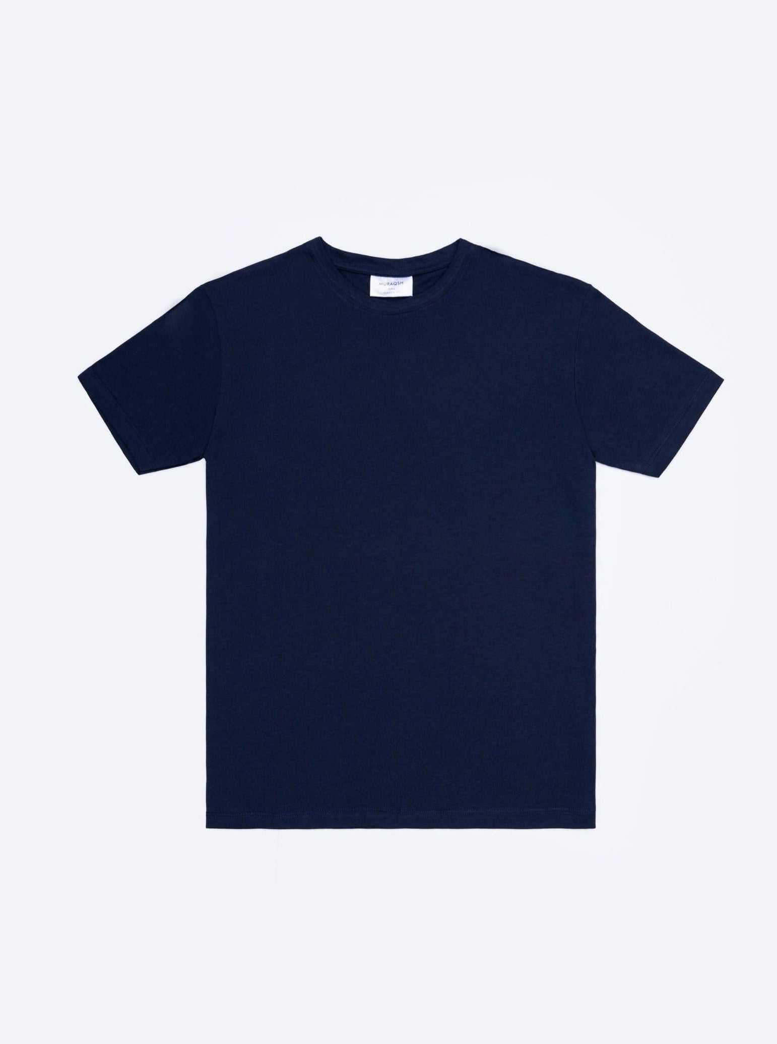 Pack of 3 Basic T-Shirts - Sky Blue, Off White & Navy Blue