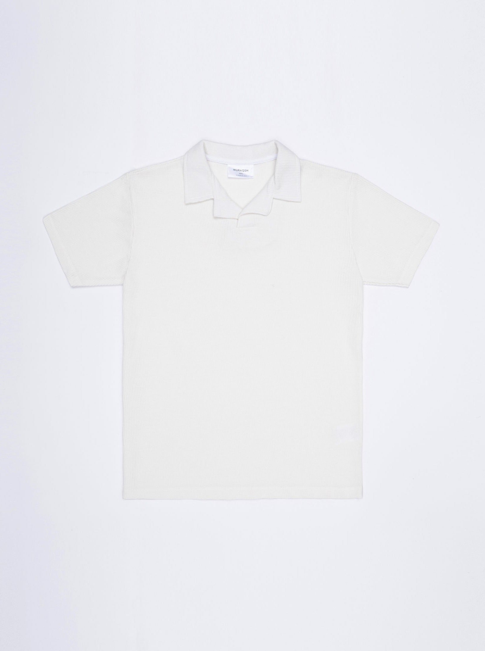 Pack of 3 Revere Polo Shirts - Navy Blue, Waffle Off White & Black