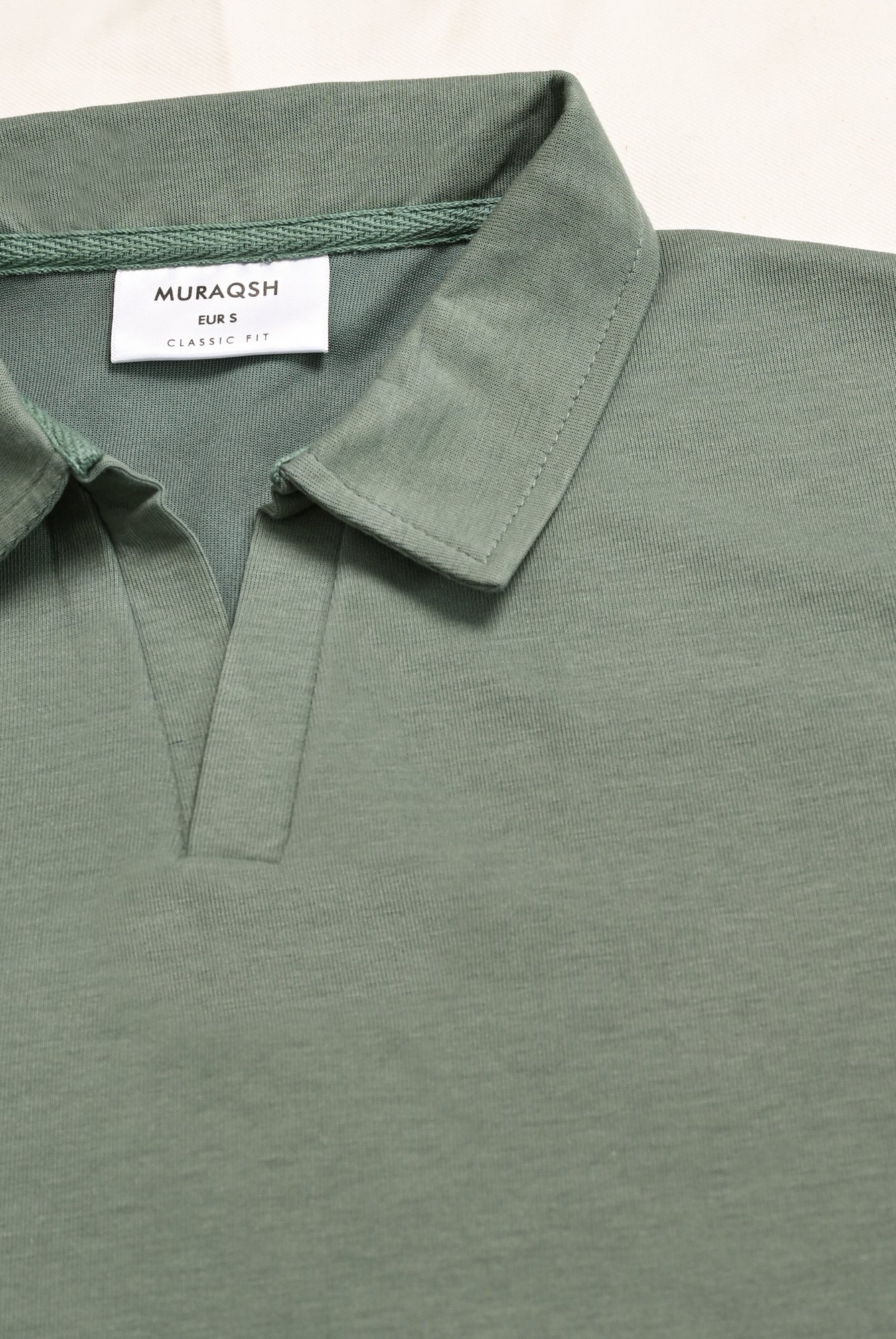 Sea Green Interlock Johnny Collar Polo - Smart Fit - Men - Men