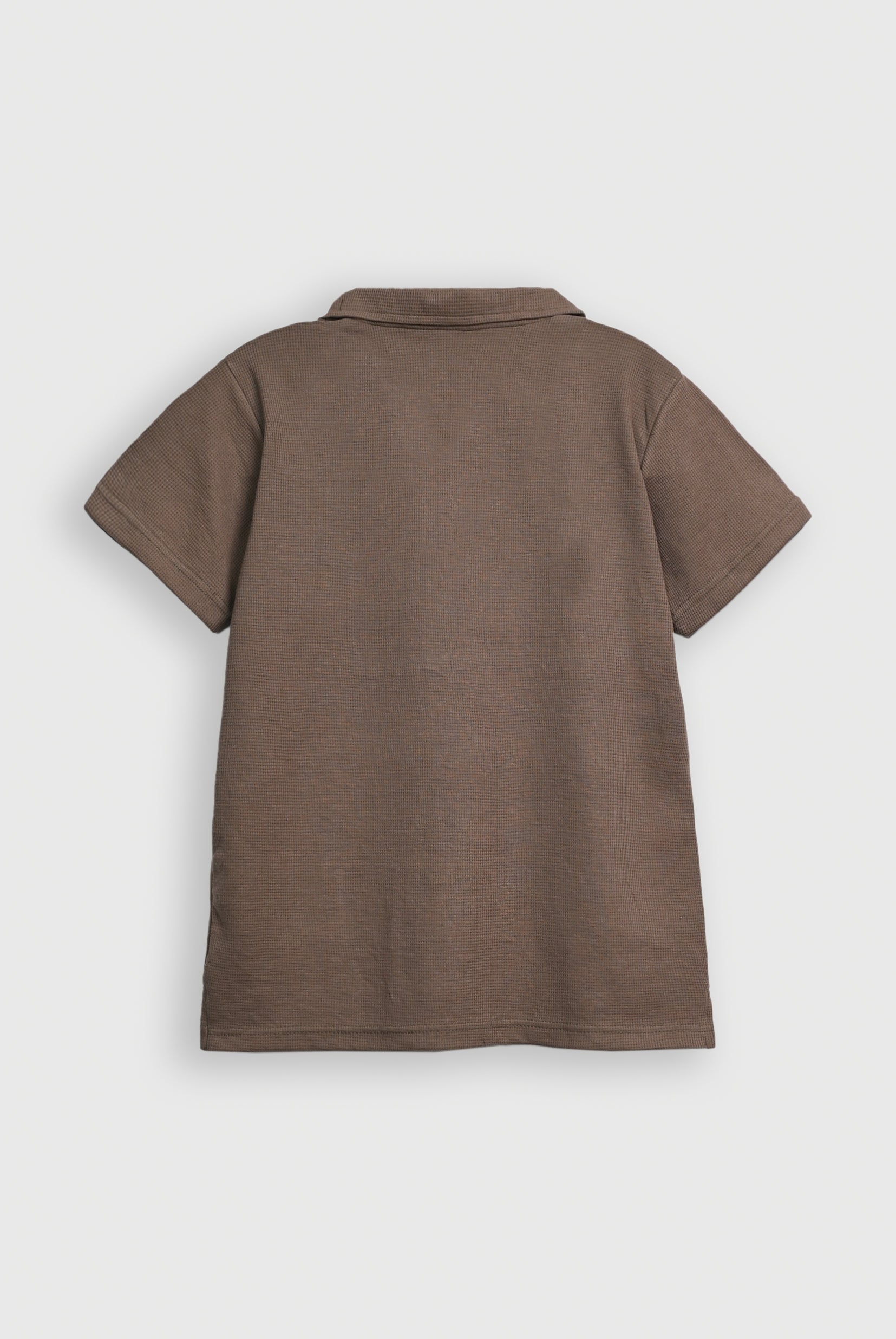 Light Brown Waffle Revere Polo - Smart Fit - Men - Men