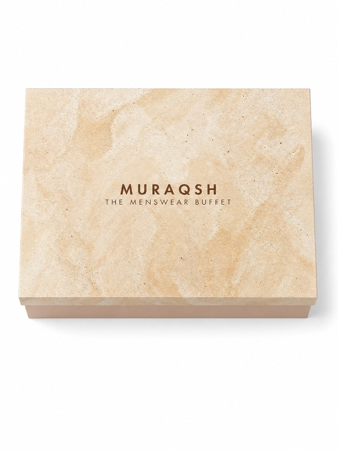 Premium Gift Box - Textured Lift-Off Box in Beige Pink