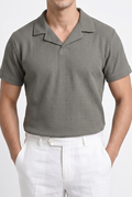 Olive Waffle Revere Polo - Smart Fit - Men