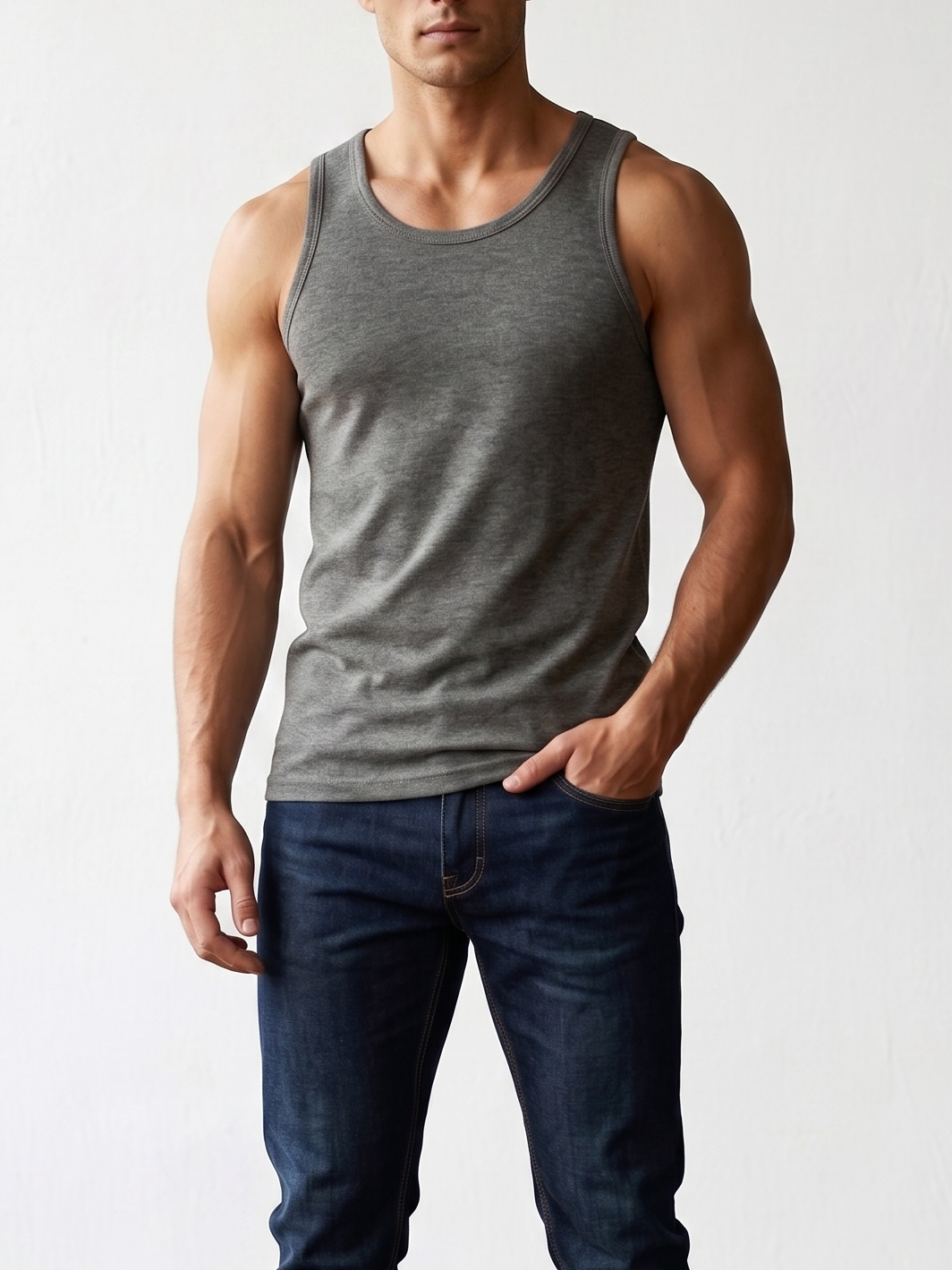 Grey Sando Top - Men - Men