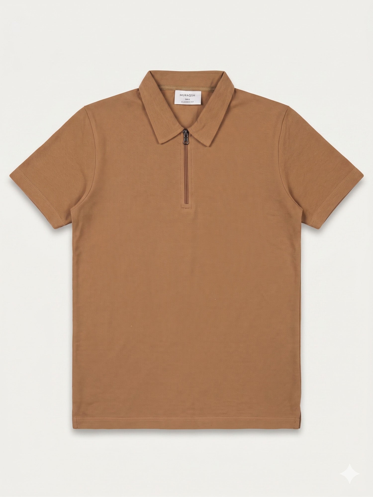 Camel Basic Zipper Polo - Smart Fit- Men - Men