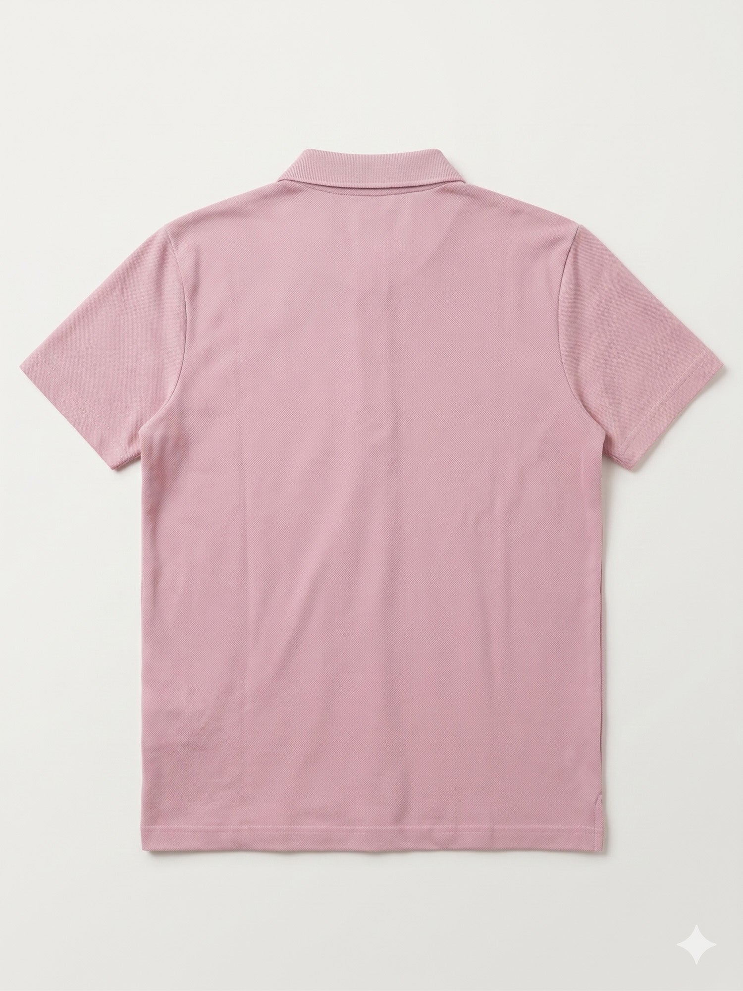Light Pink Basic Zipper Polo - Smart Fit- Men - Men