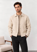 Light Beige Wool Belmont Jacket