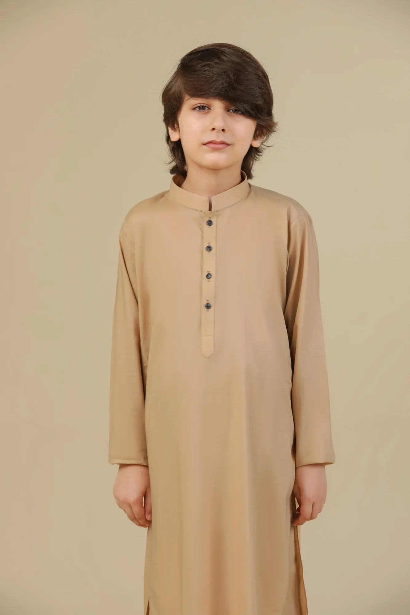 Camel Soft Cotton Kurta Trouser - Kids - Muraqsh -- Kidswear