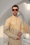 Ivory Skin Cotton Embroidered Kurta Trouser - Men