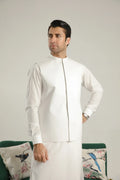 Off White Soft Cotton Waistcoat - Men