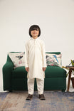 Bosky White Kurta Trouser - Kids