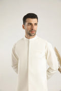 Bosky White Soft Cotton Waistcoat - Men