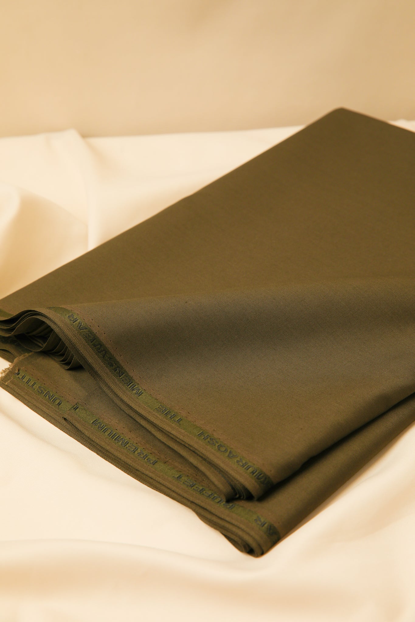 Pack of 2 Unstitched Blended Suits - Charcoal Grey & Olive Green