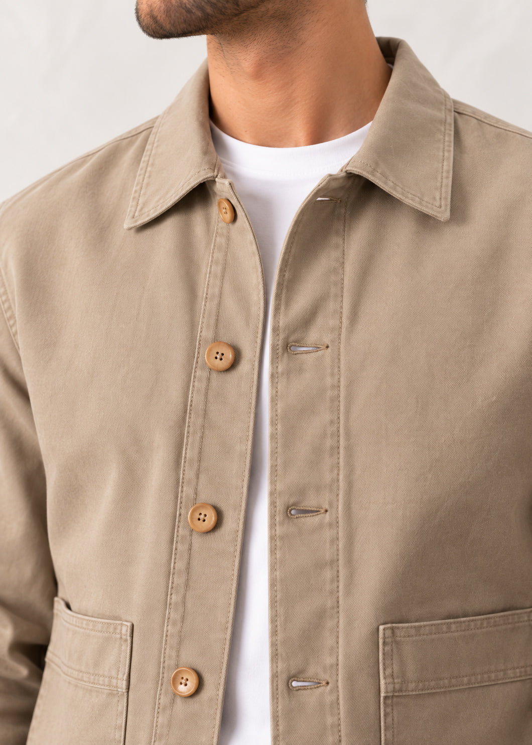 Beige Twill Jacket