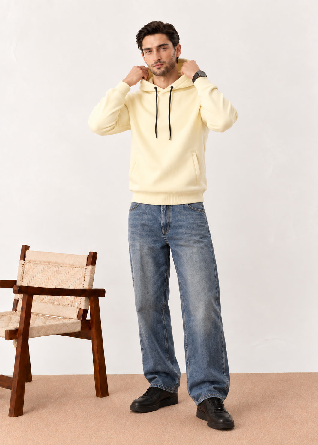 Lime Interlock Hoodie