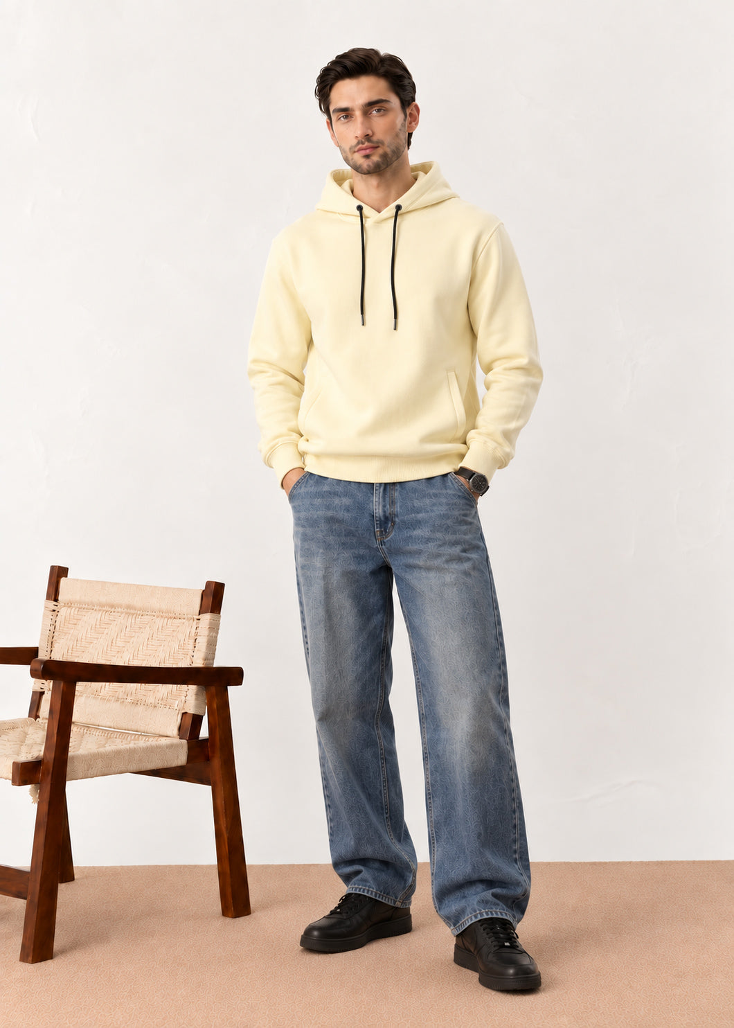 Lime Interlock Hoodie