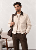 Brown Corduroy Collar Field Jacket