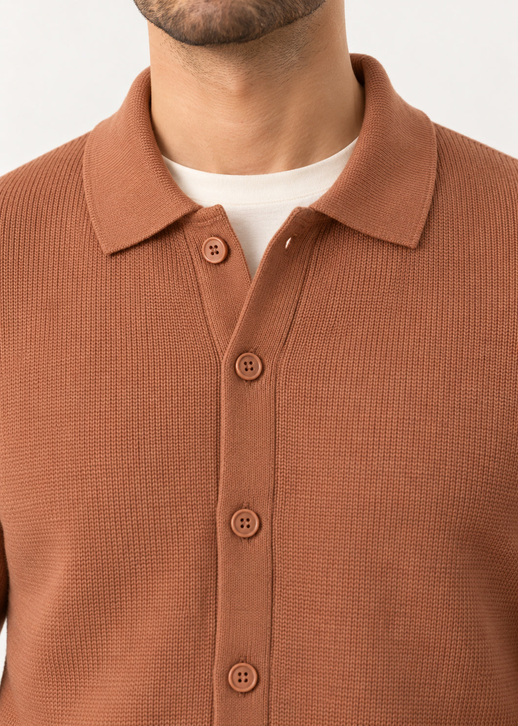 Cocoa Brown Button Down Cardigan