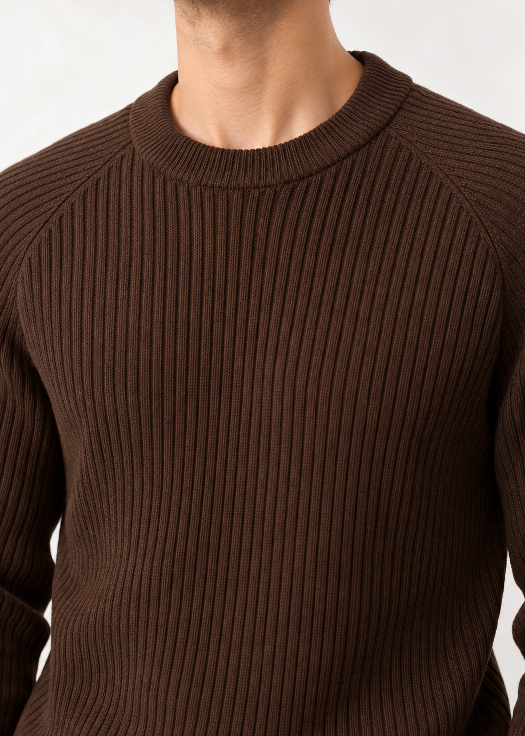 Brown Raglan Sweater
