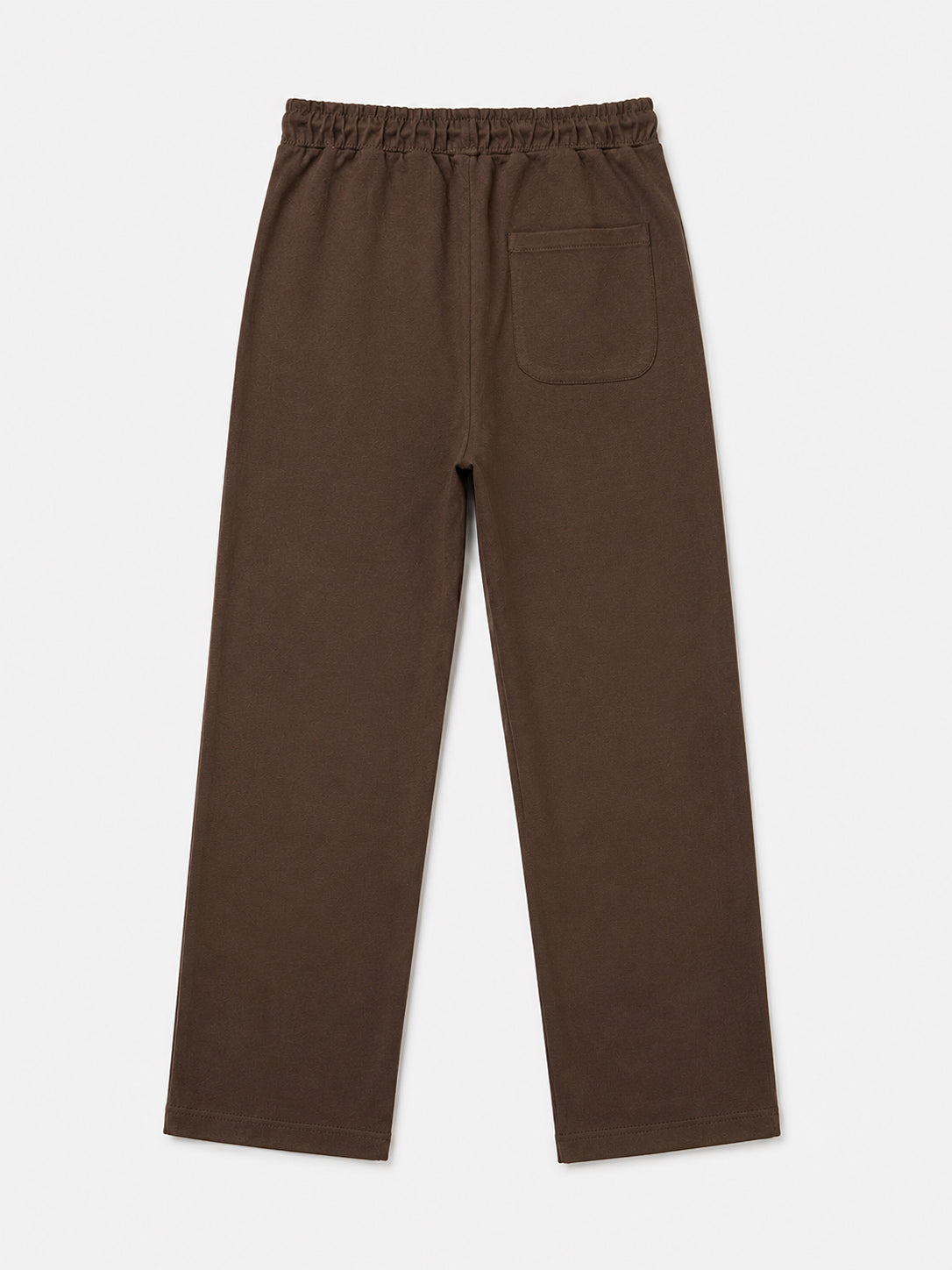 Chocolate Brown Jersey Straight Fit Trouser  - Men - Men