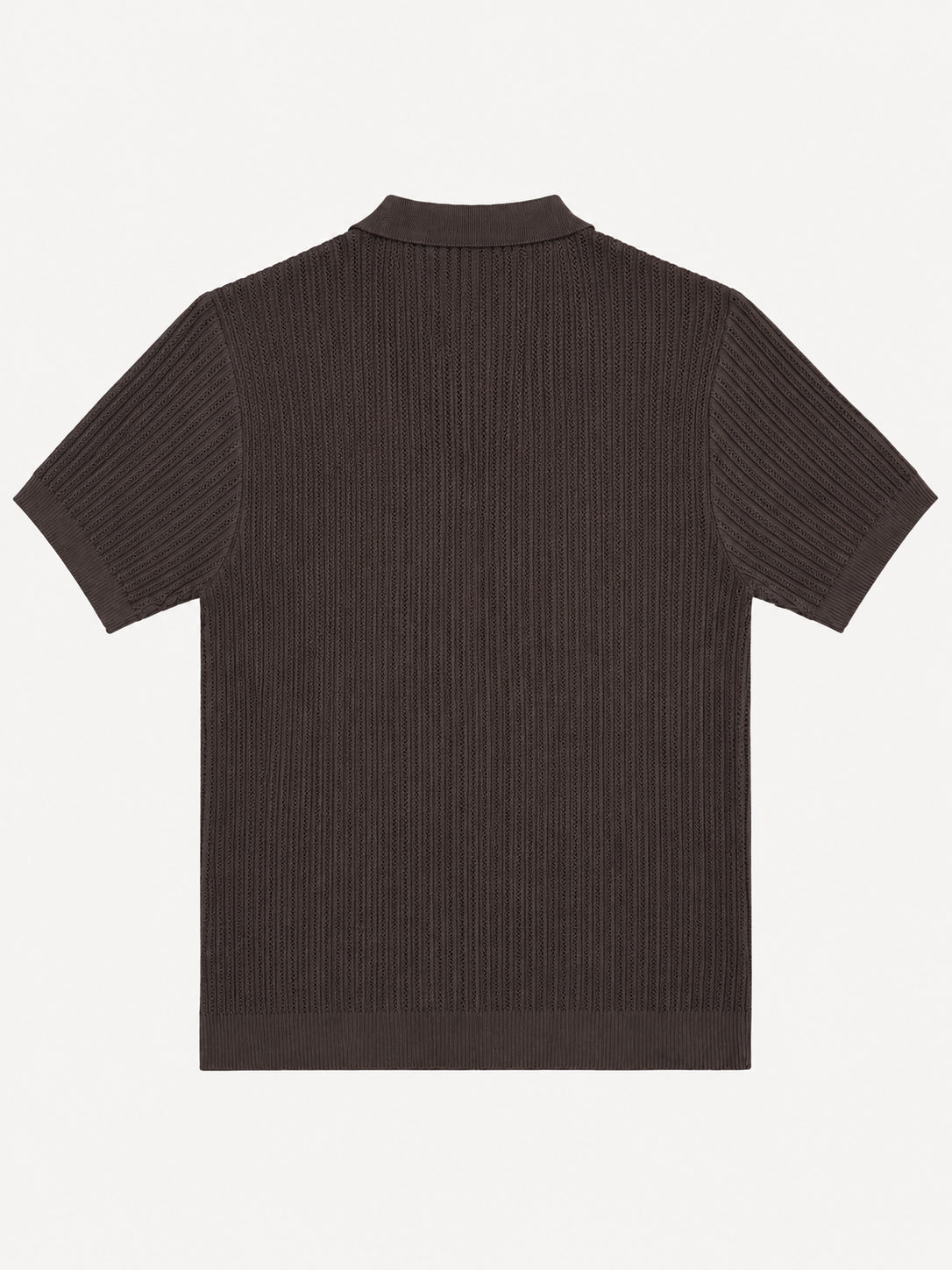 Dark Brown Riviera Knit Polo - Men