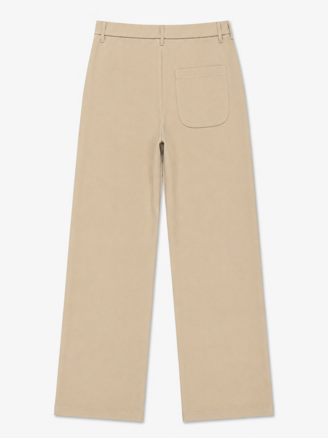 Beige Interlock Straight Fit Pants  - Men - Men