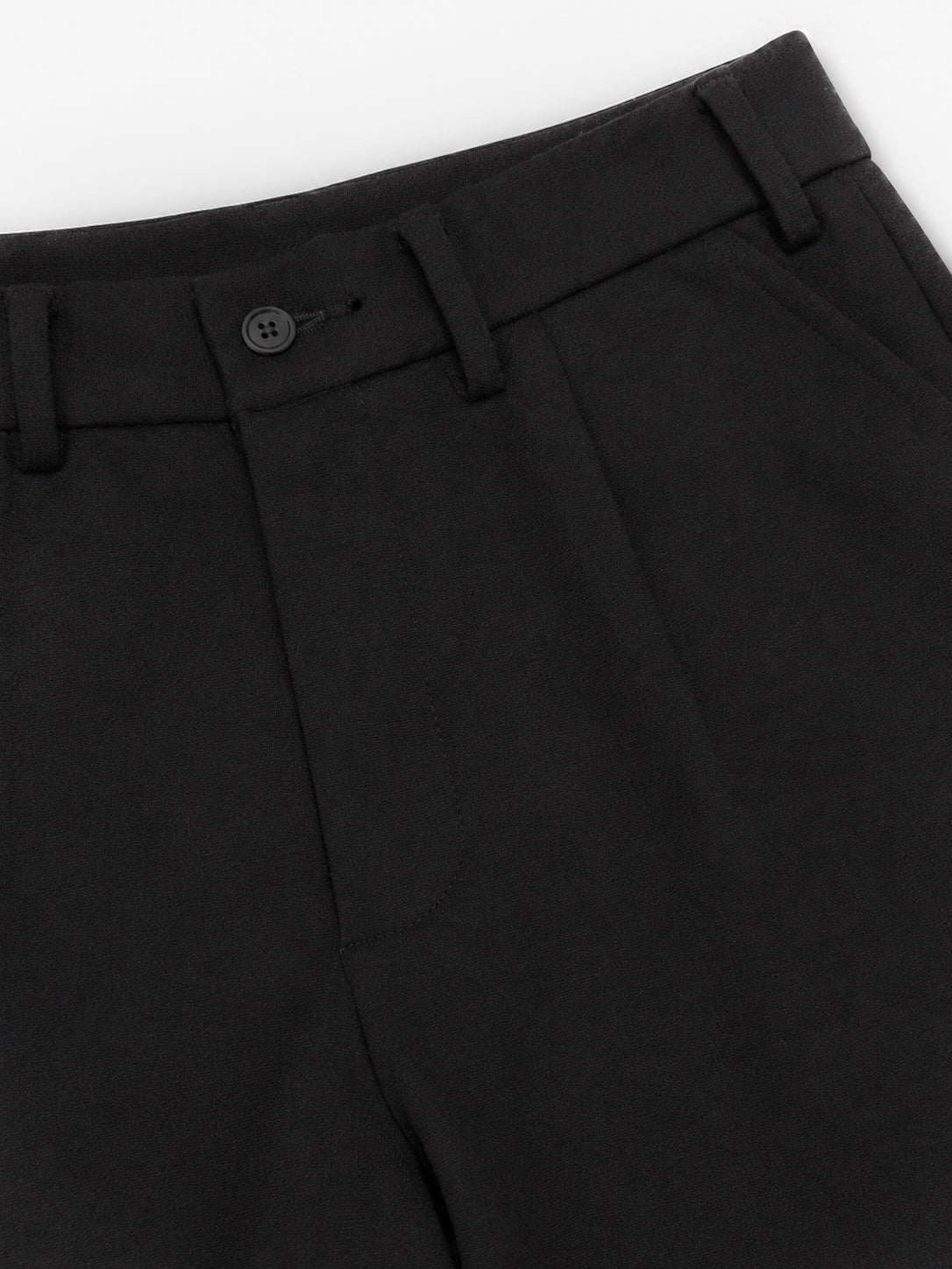 Black Interlock Straight Fit Pants  - Men - Men