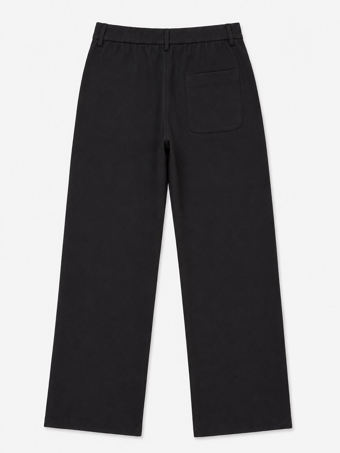 Black Interlock Straight Fit Pants  - Men - Men