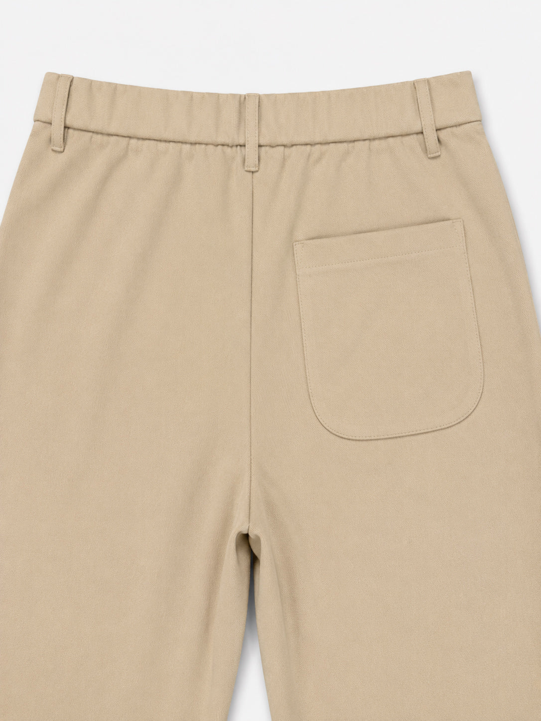 Beige Interlock Straight Fit Pants  - Men - Men