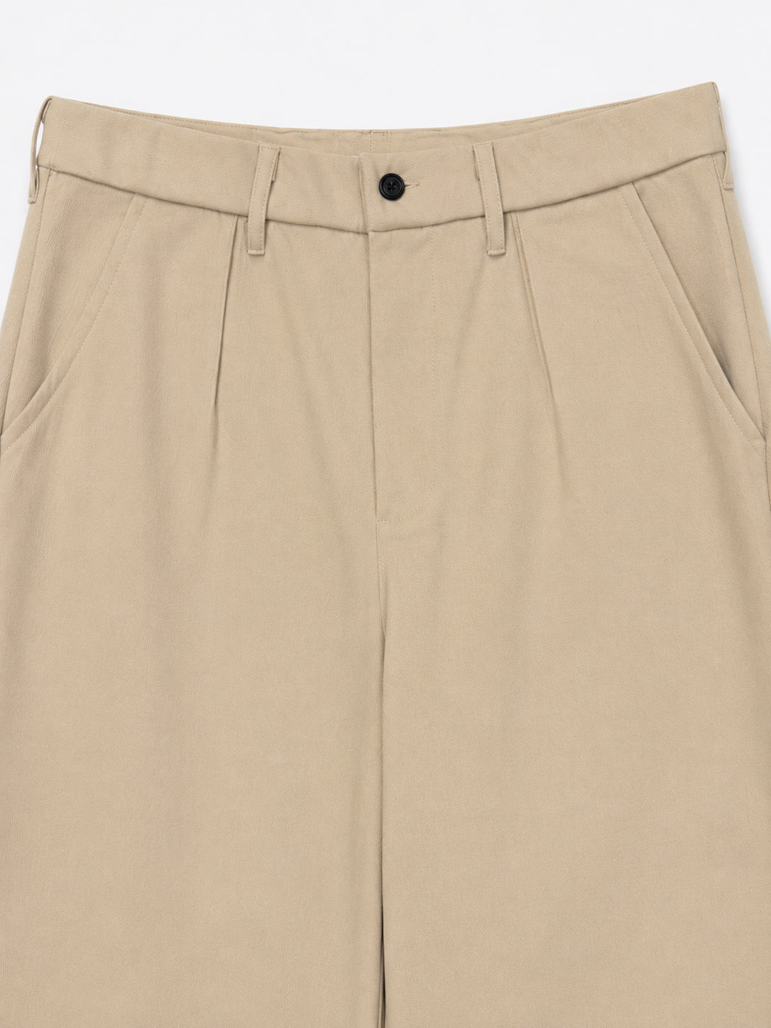 Beige Interlock Straight Fit Pants  - Men - Men
