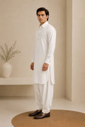White French Collar Kameez Shalwar - Men