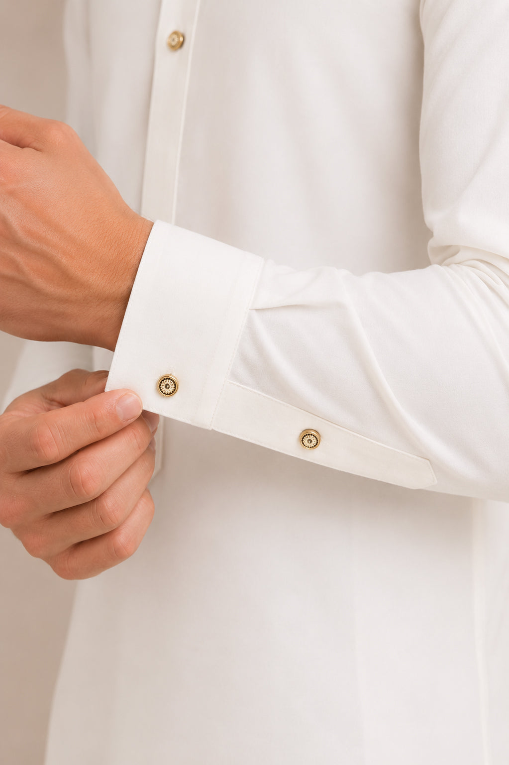 White French Collar Kameez Shalwar - Men - Men