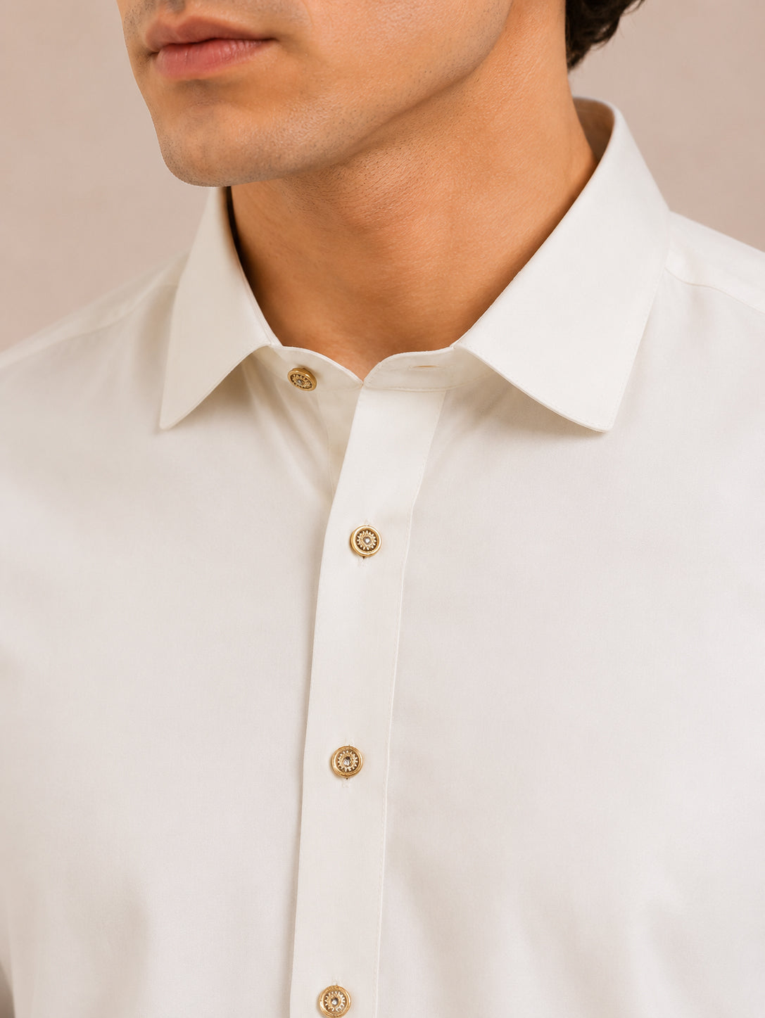 White French Collar Kameez Shalwar - Men - Men