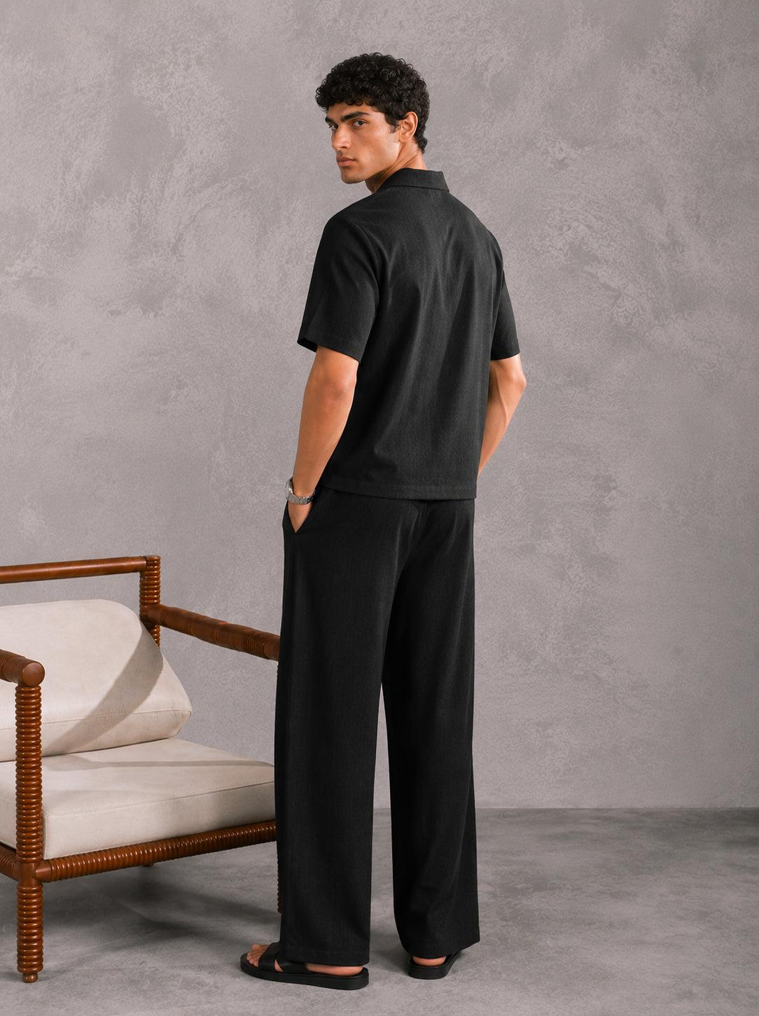 Raven Linen Blended Co-ord Set
