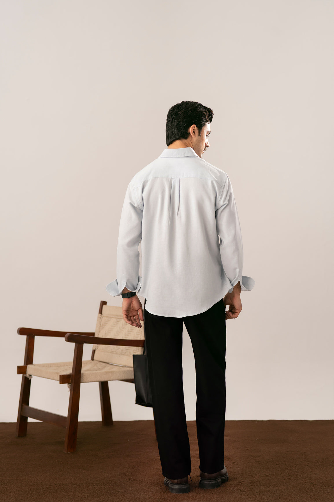 Powder Blue Casual Shirt - Men