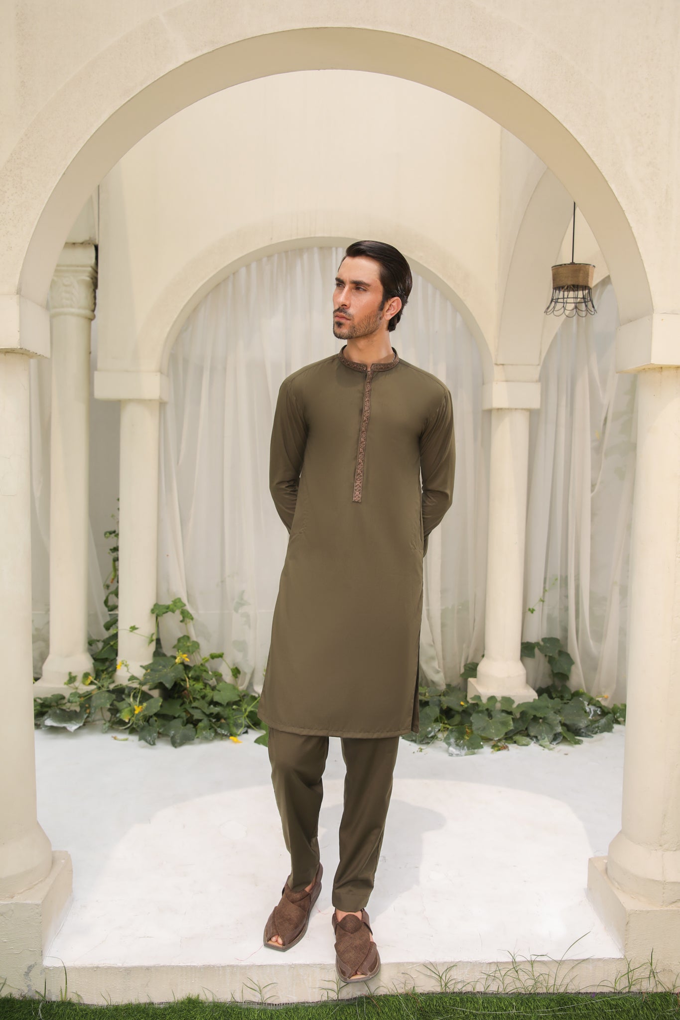 Buy Blue Silk Linen Geometric Pattern Asymmetric Kurta Set For Men by More  Mischief Online at Aza Fashions.