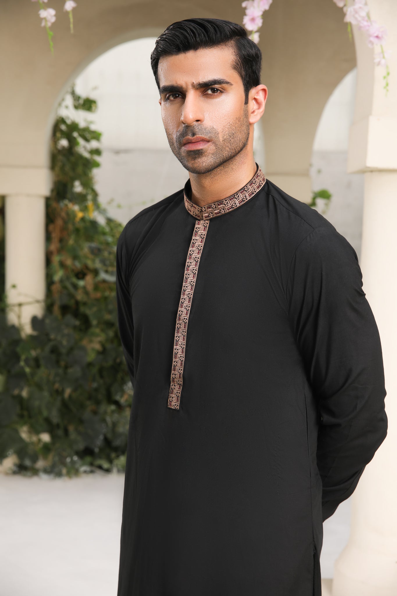 Gents shalwar kameez embroidery hot sale design