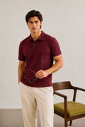 Maroon Basic Polo - Smart Fit- Men