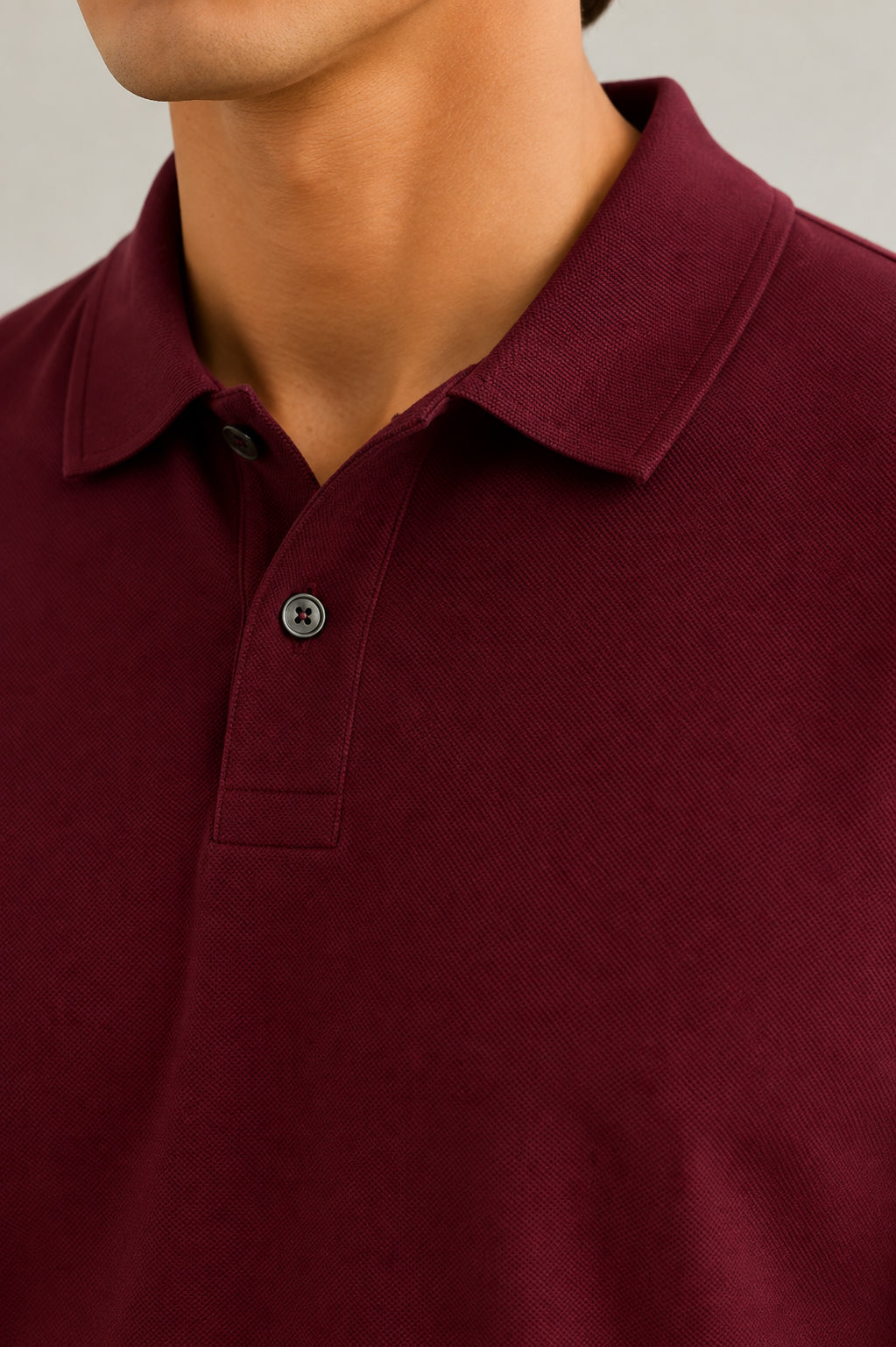 Maroon Basic Polo - Smart Fit- Men