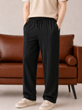 Black Straight Leg Trousers
