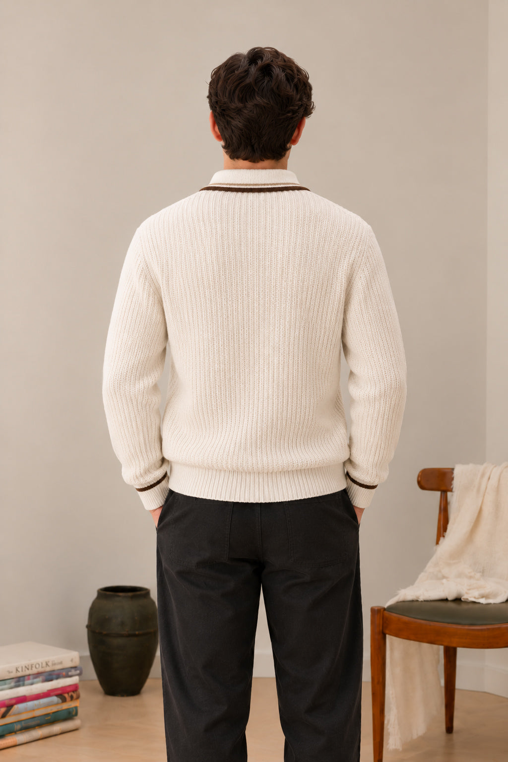 Ivory White Button Down Cardigan