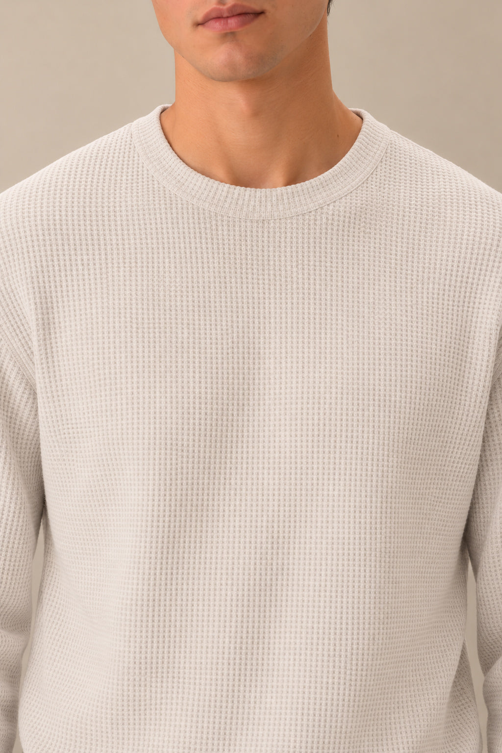 Off White Waffle Knit Tee